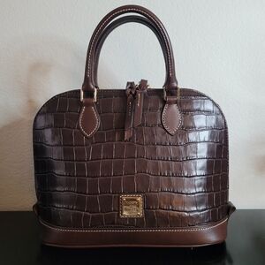 Dooney & Bourke Croco Zip Zip Satchel